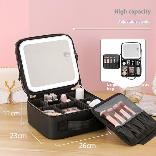 Maletín de Maquillaje Profesional con Espejo LED y Gran Capacidad de Almacenamiento - Image 35