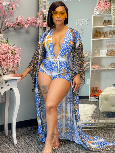 Bikini de Tres Piezas con Pareo Ajustable