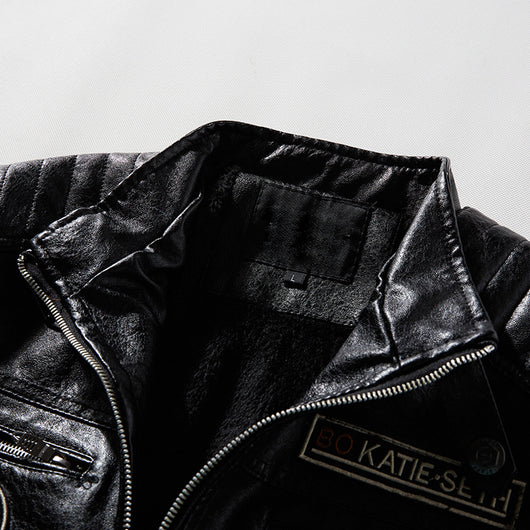 Chaqueta de Cuero Código Europeo - Abrigo PU Premium para Hombre - Image 17