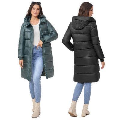 Abrigo Acolchado de Algodón para Mujer - Elegancia y Calidez - Image 4