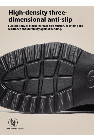 Zapatos Casuales de Cuero Genuino para Hombre con Suela Blanda Elevada - Image 20