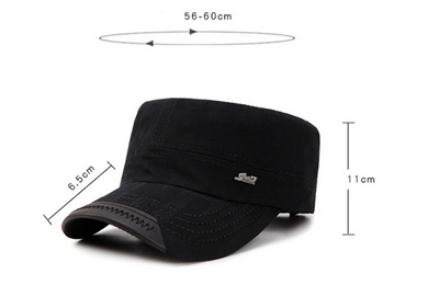 Gorra Plana de Algodón Puro para Hombre - Image 7