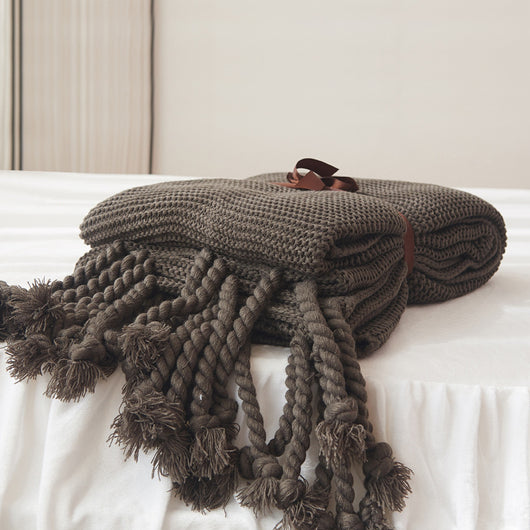Manta Tejida con Flecos Estilo Influencer - Diseño Viral - Image 37