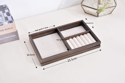 Organizador de Joyas de Madera con 3 Niveles - Perchero para Aretes, Collares y Relojes - Image 13