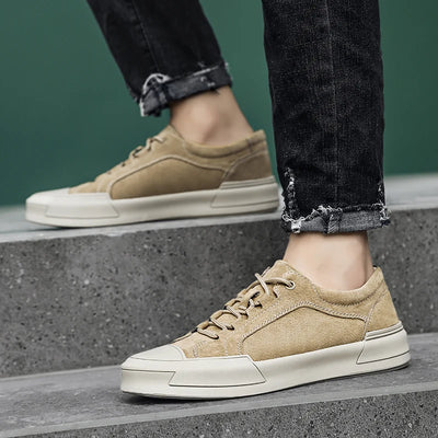 Zapatos Casuales Retro de Cuero Frosted para Hombre - Estilo Urbano Clásico - Image 16