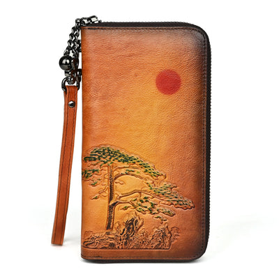 Cartera Larga de Cuero para Mujer Amanecer - Image 7
