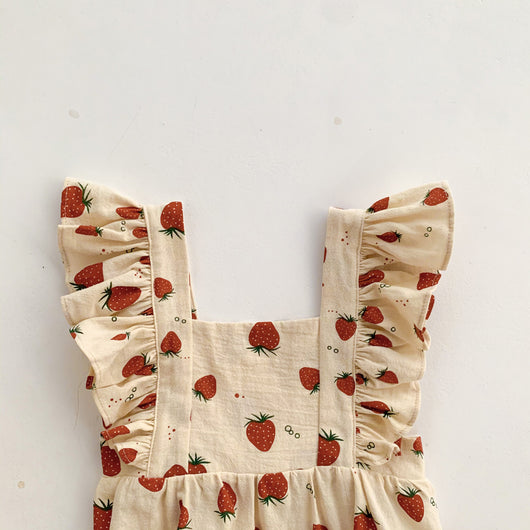 Romper sin Mangas con Estampado de Fresas para Mujer - Image 5