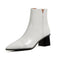 Botas Martin de Tacón Alto con Detalles Metálicos - Diseño Minimalista en Tonos Nude
