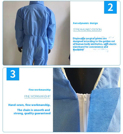 Bata Desechable SMS Reforzada Transpirable e Impermeable - Image 10
