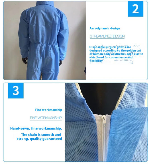 Bata Desechable SMS Reforzada Transpirable e Impermeable - Image 10