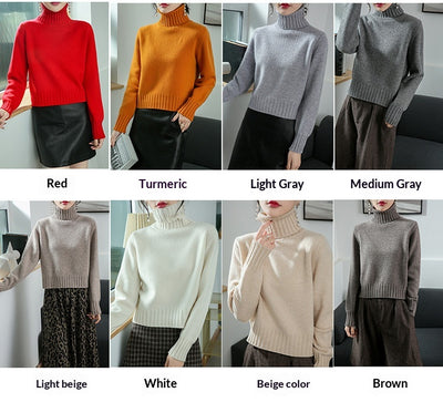Suéter Lana Cuello Alto Slim Fit Mujer - Base Layer Premium - Image 21