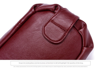 Bolso Bandolera de Cuero PU con Detalles de Costura y Borlas para Mujer - Image 11