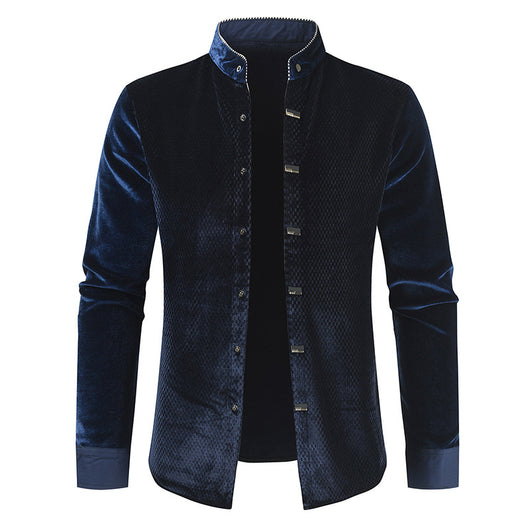 Camisa Manga Larga de Felpa para Hombre - Diseño Moderno y Cálido - Image 4