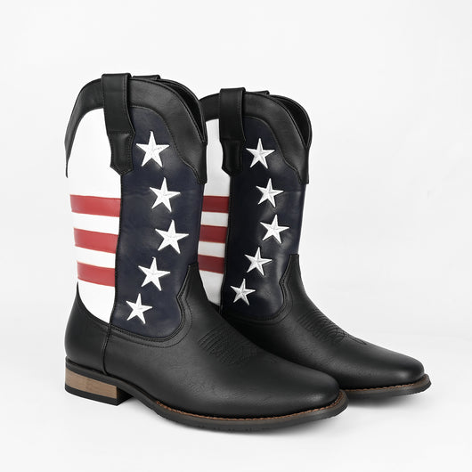 Bota Vaquera Occidental Estrella de Cinco Puntas para Hombre - Image 12