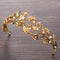 Tiara Corona de Flores de Bronce y Diamantes