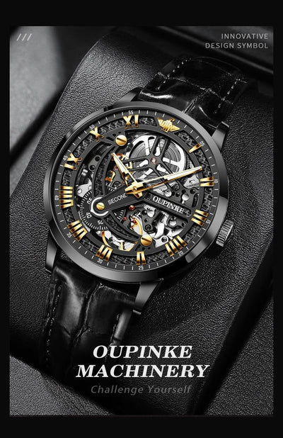 Reloj Mecánico Automático Hueco de Lujo para Hombre - Image 19