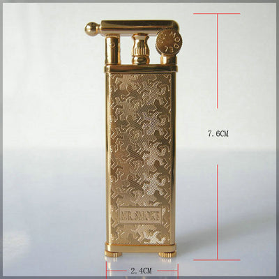 Encendedor de Cobre Retro Ultra Delgado con Molinillo Integrado - Image 8