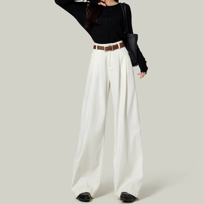 Pantalones Rectos de Tiro Alto para Mujeres Petite - Image 7