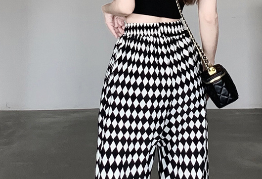 Pantalón Plisado Cintura Alta Efecto Adelgazante Pierna Ancha Tendencia - Image 18