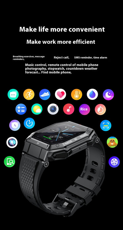 Reloj Inteligente K55 con Llamadas Bluetooth, Monitor Cardíaco y Presión Arterial - Image 10