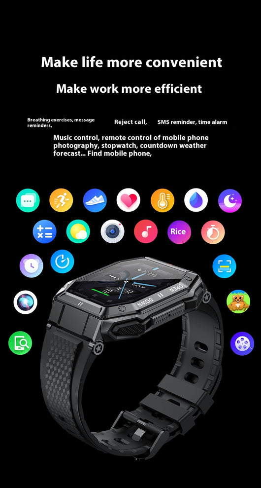Reloj Inteligente K55 con Llamadas Bluetooth, Monitor Cardíaco y Presión Arterial - Image 10