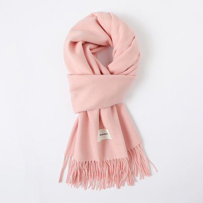 Bufanda de Cachemira Artificial con Borlas - Abrigo Cálido para Otoño e Invierno - Image 16