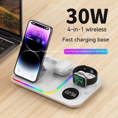 Cargador Inalámbrico Magnético 30W Tres en Uno - Image 3