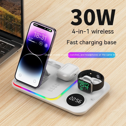 Cargador Inalámbrico Magnético 30W Tres en Uno - Image 3