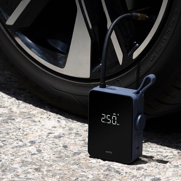Compresor de Aire Eléctrico Portátil con Manómetro Digital