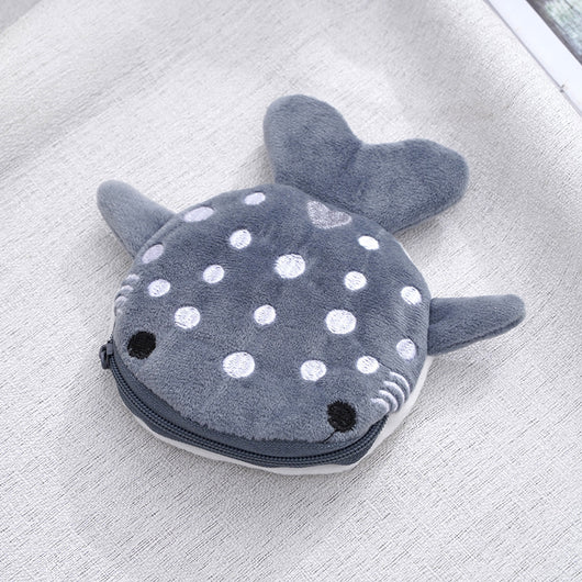 Monedero Infantil Tiburón de Peluche con Dije Adorable - Image 10