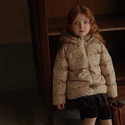 Abrigo Infantil Floral Acolchado para Invierno - Image 11