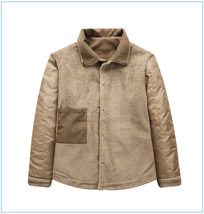 Chaqueta de Cachemira Gruesa para Hombre - Corte Holgado y Casual - Image 9
