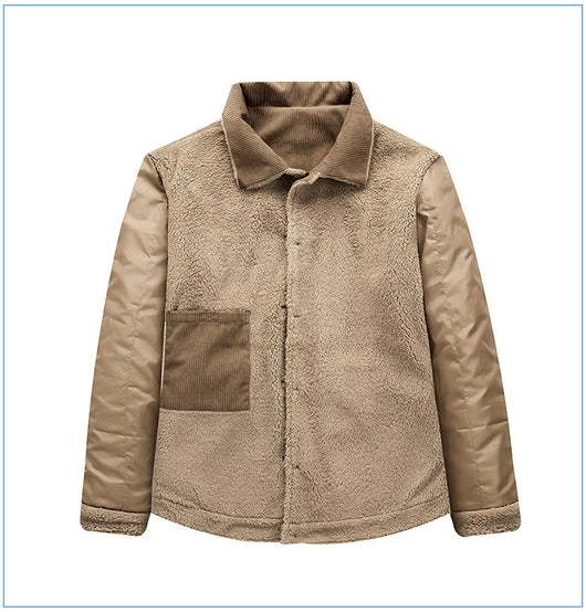 Chaqueta de Cachemira Gruesa para Hombre - Corte Holgado y Casual - Image 9