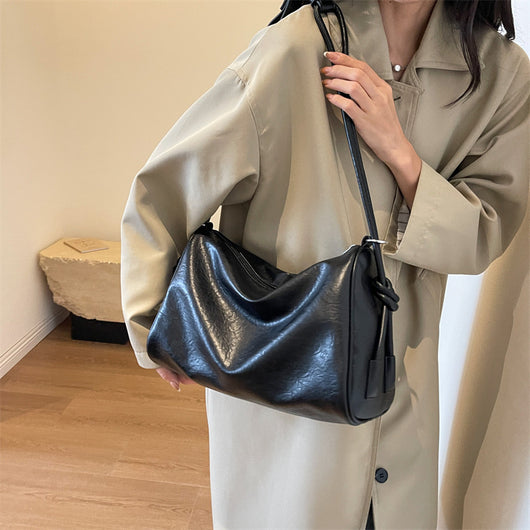 Bolso Bandolera Hobo Grande Texturizado Versátil para Mujer