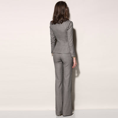 Traje Ejecutivo Delgado de Lana para Mujer - Elegancia Profesional - Image 10