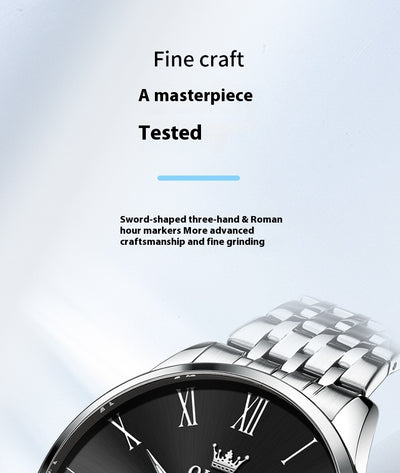 Reloj de Pulsera Ejecutivo en Acero con Escala Romana - Image 10