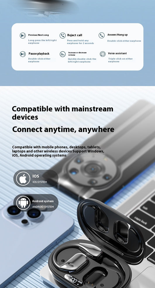 Auriculares Abiertos Bluetooth con Traducción Simultánea Multiidioma - Image 12