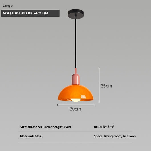 Lámpara Colgante Bauhaus Retro de Cristal para Restaurante - Image 12