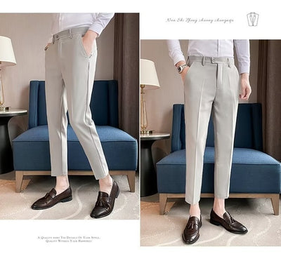Pantalones de Vestir Casual Rectos para Hombre - Image 23