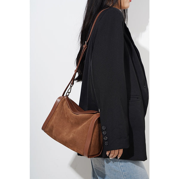 Bolso Mensajero de Cuero Mate con Gran Capacidad - Perfecto para el Día a Día
