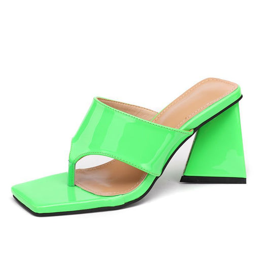 Sandalias de Tacón Cuadrado Alto con Punta Triangular - Image 11