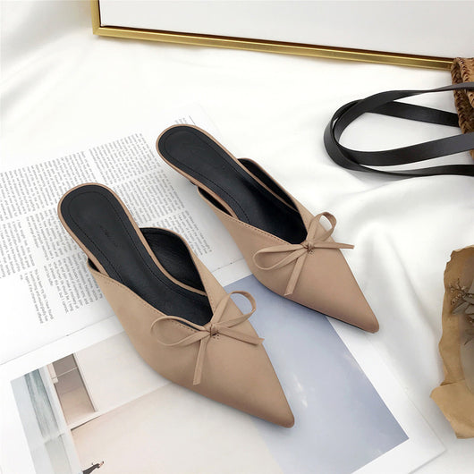 Pantuflas Stiletto Elegantes con Moño - Diseño Ejecutivo Versátil - Image 5