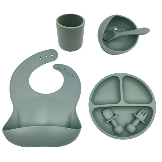 Set Completo de Alimentación Infantil con Babero y Vaso de Silicona - Image 5