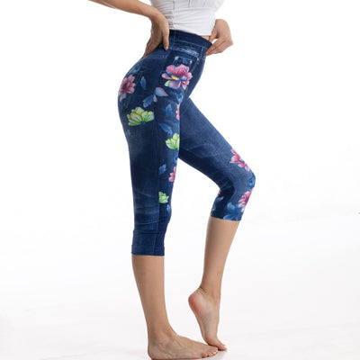 Leggings Denim Estampado con Ajuste Slim Elástico - Image 9