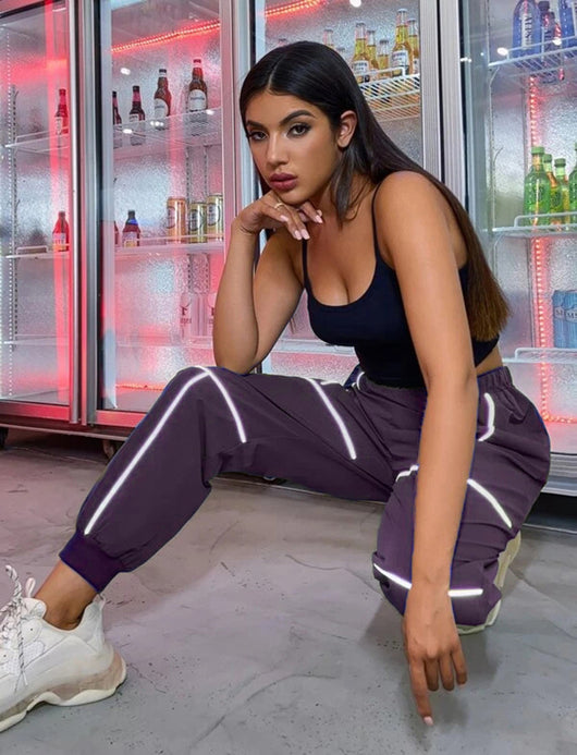 Pantalones Deportivos Casuales para Mujer con Ajustes Laterales - Image 11