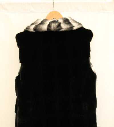 Chaleco Talla Grande con Solapa Ancha y Estampado Cebra - Image 13
