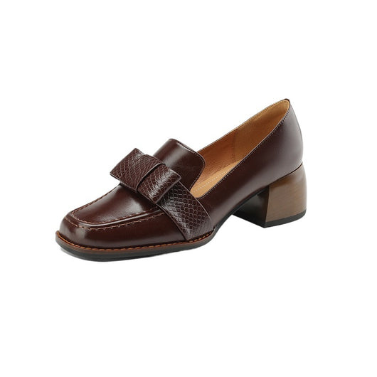Zapatos Ejecutivos de Cuero Suave con Tacón Robusto - Image 5