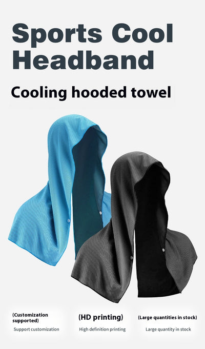 Toalla Deportiva Refrigerante con Capucha en U - Protección Solar para Playa, Gym y Yoga - Image 11