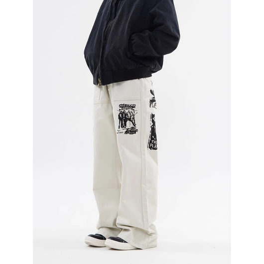 Jeans Hombre Estampado Hip Hop Primavera - Image 4