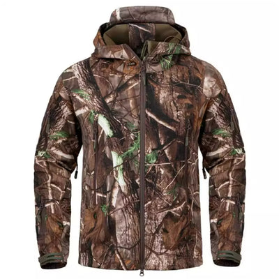 Chaqueta Táctica Impermeable Camuflaje Silencioso para Hombre